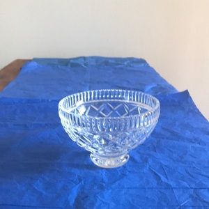 Waterford vintage crystal bowl 6” diameter 4” H
